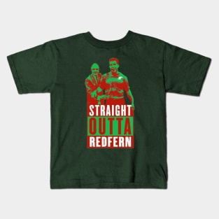 South Sydney Rabbitohs - Clive Churchill & John Sattler - STRAIGHT OUTTA REDFERN Kids T-Shirt